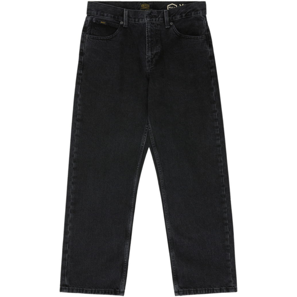 2026 RVCA Mens Americana Dayshift Denim Jeans EVYDP03004 - Washed Black